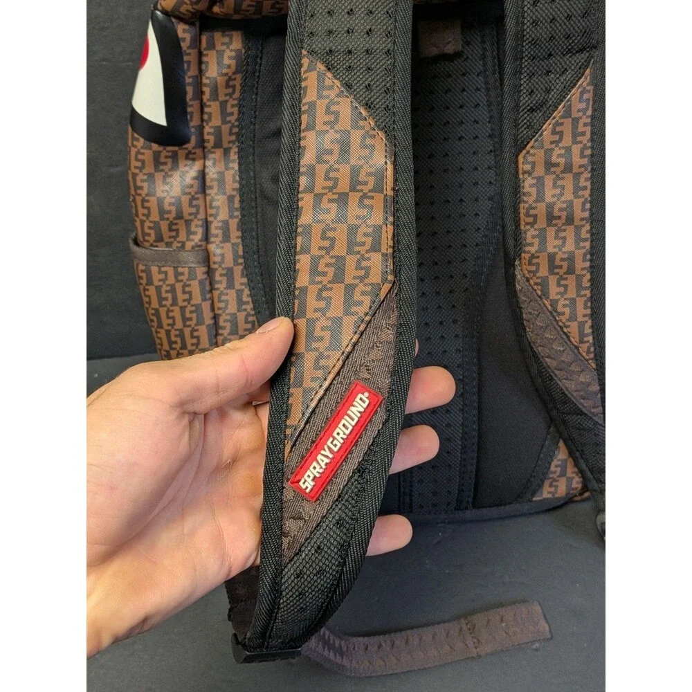 Sprayground Limited Edition Shark Mouth Backpack Zipper Needs Repair & See Photo